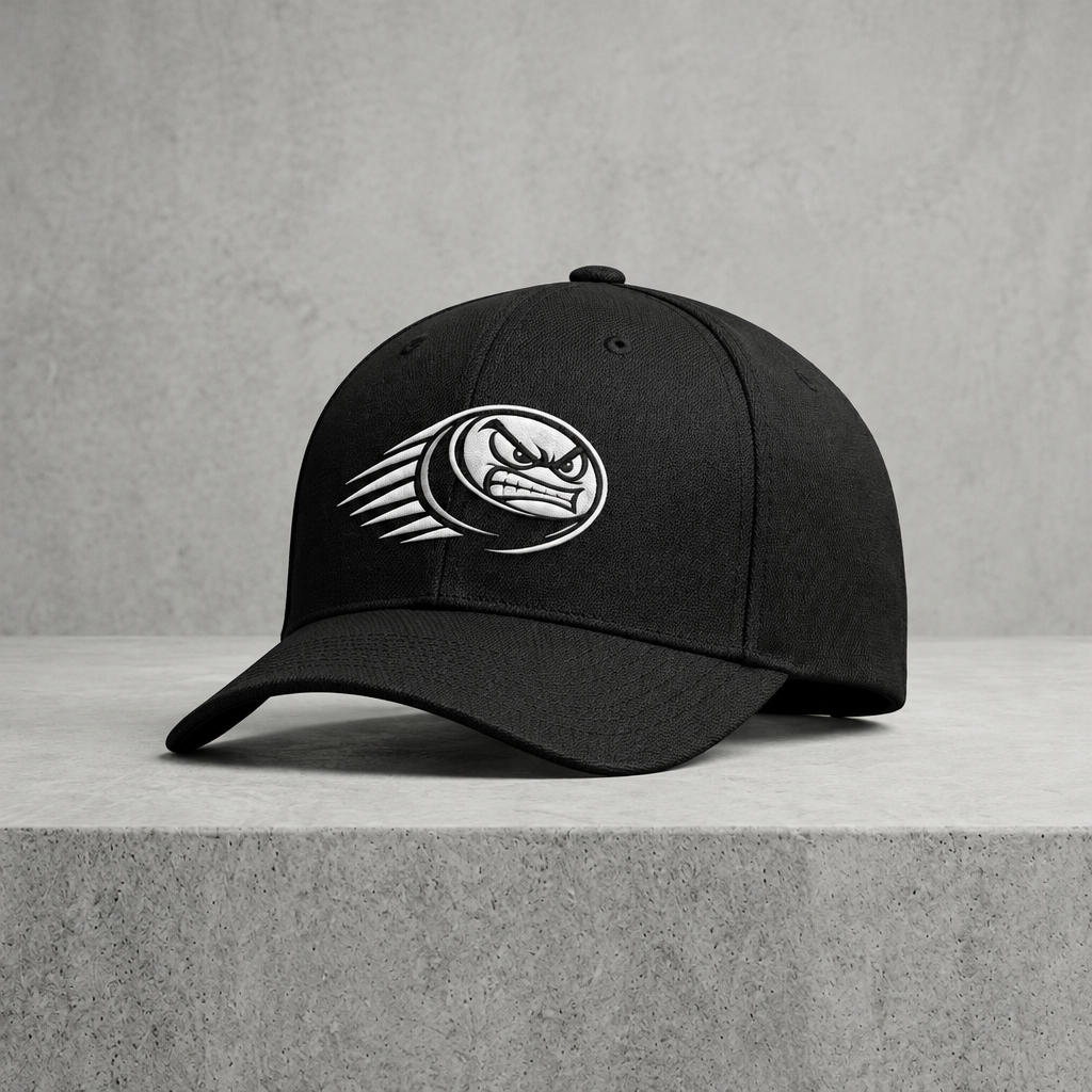 Black Flexfit cap separated from the beanie