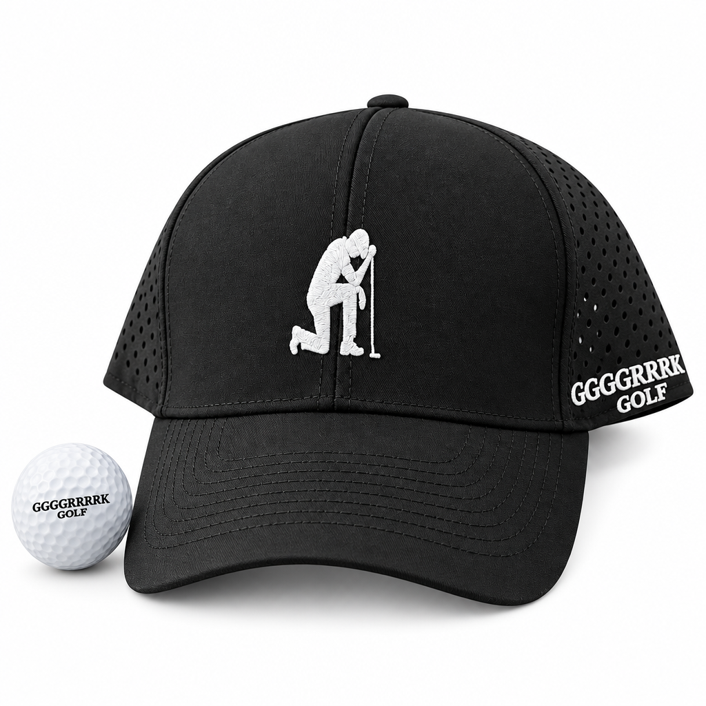 Defeated Golfer Snapback, Black