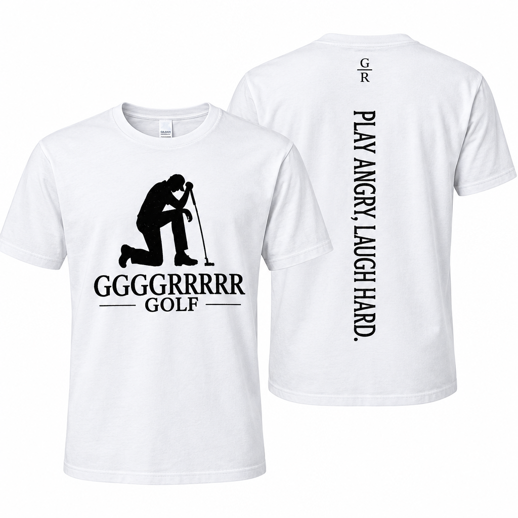 Defeated Golfer T-shirt, White