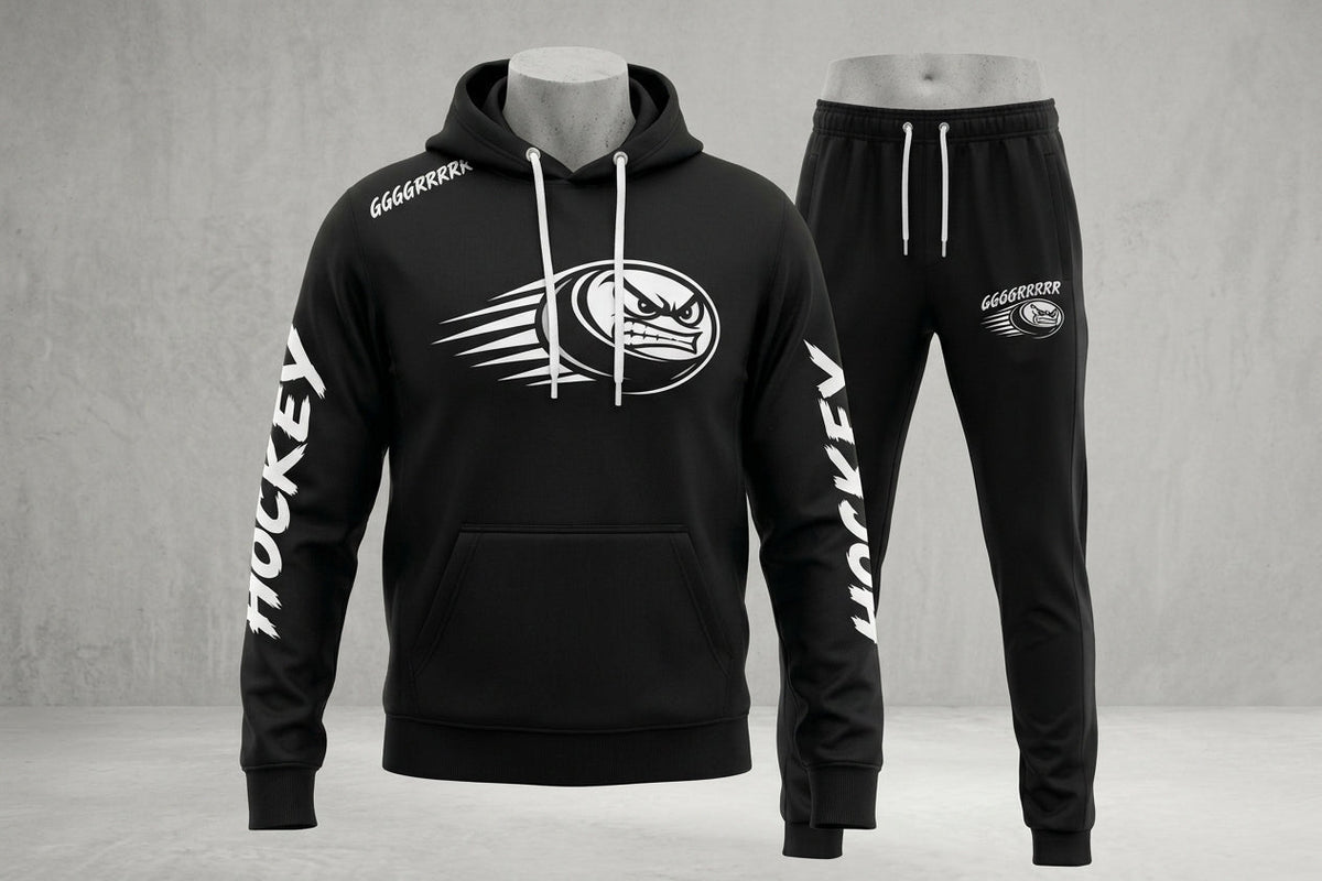 GGGGRRRRR HOCKEY Tracksuit - Black & White