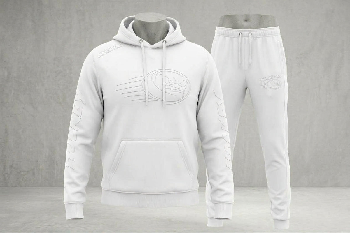 GGGGRRRRR HOCKEY Tracksuit - White Tonal