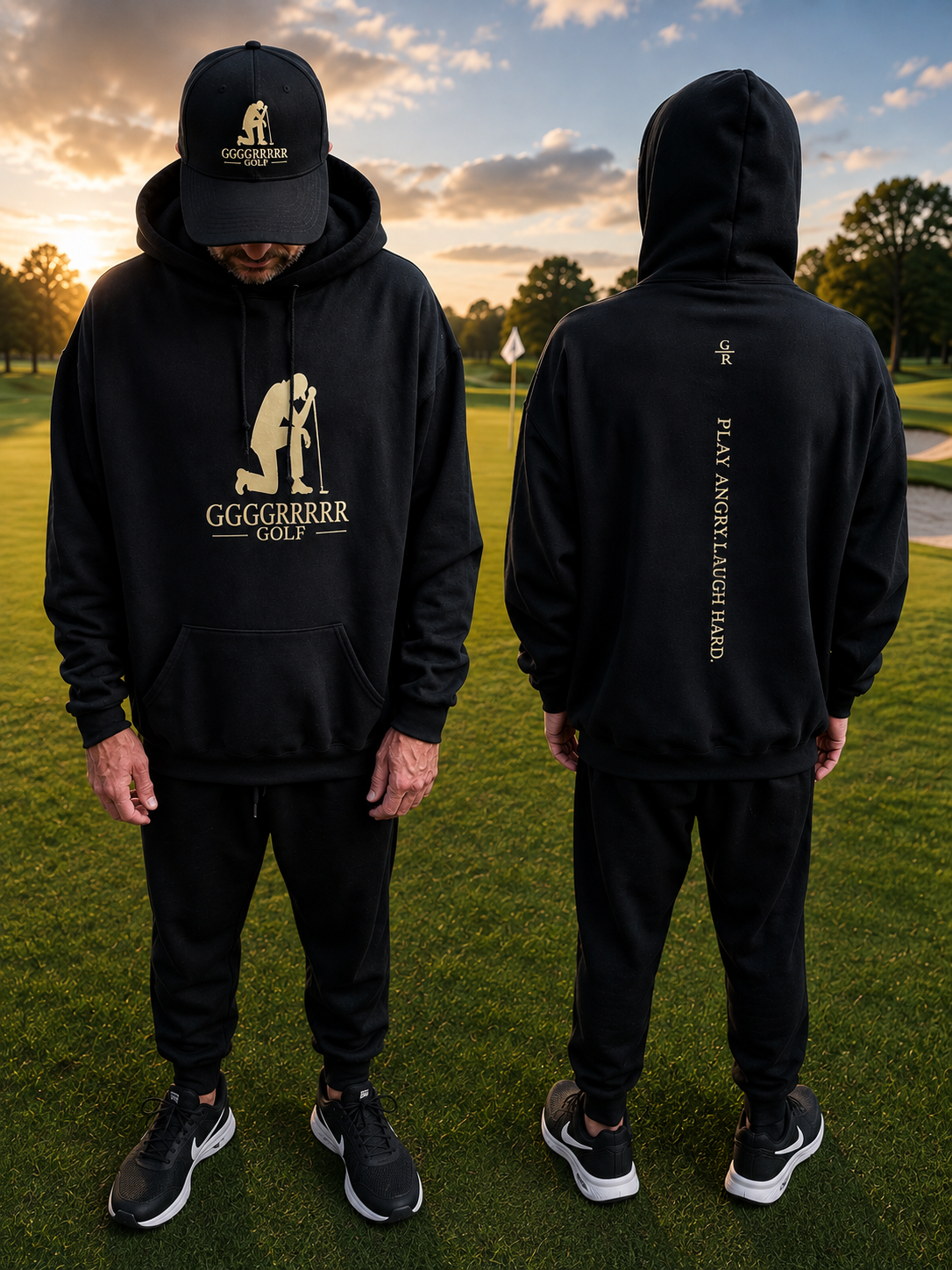 Defeated Golfer Hoodie Premium