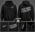 PLAY ANGRY LAUGH HARD Hoodie