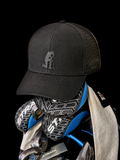 Defeated Golfer Snapback, Black on Black