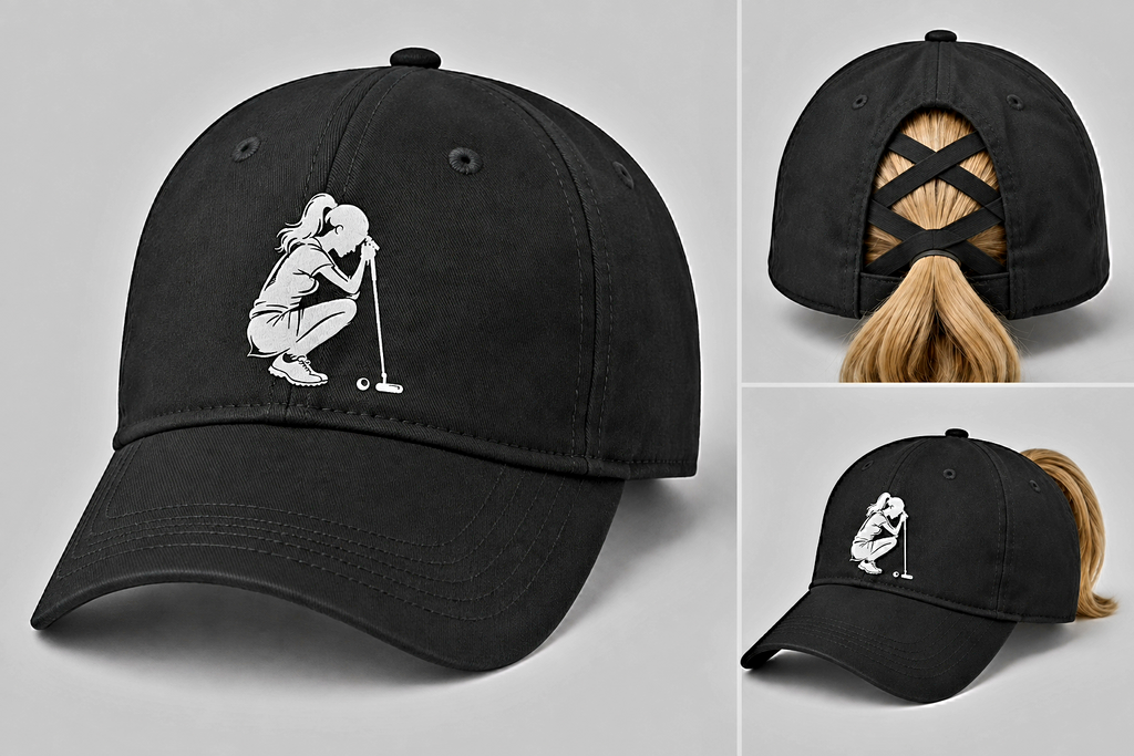 Defeated Golfer Women's Criss-Cross Hat