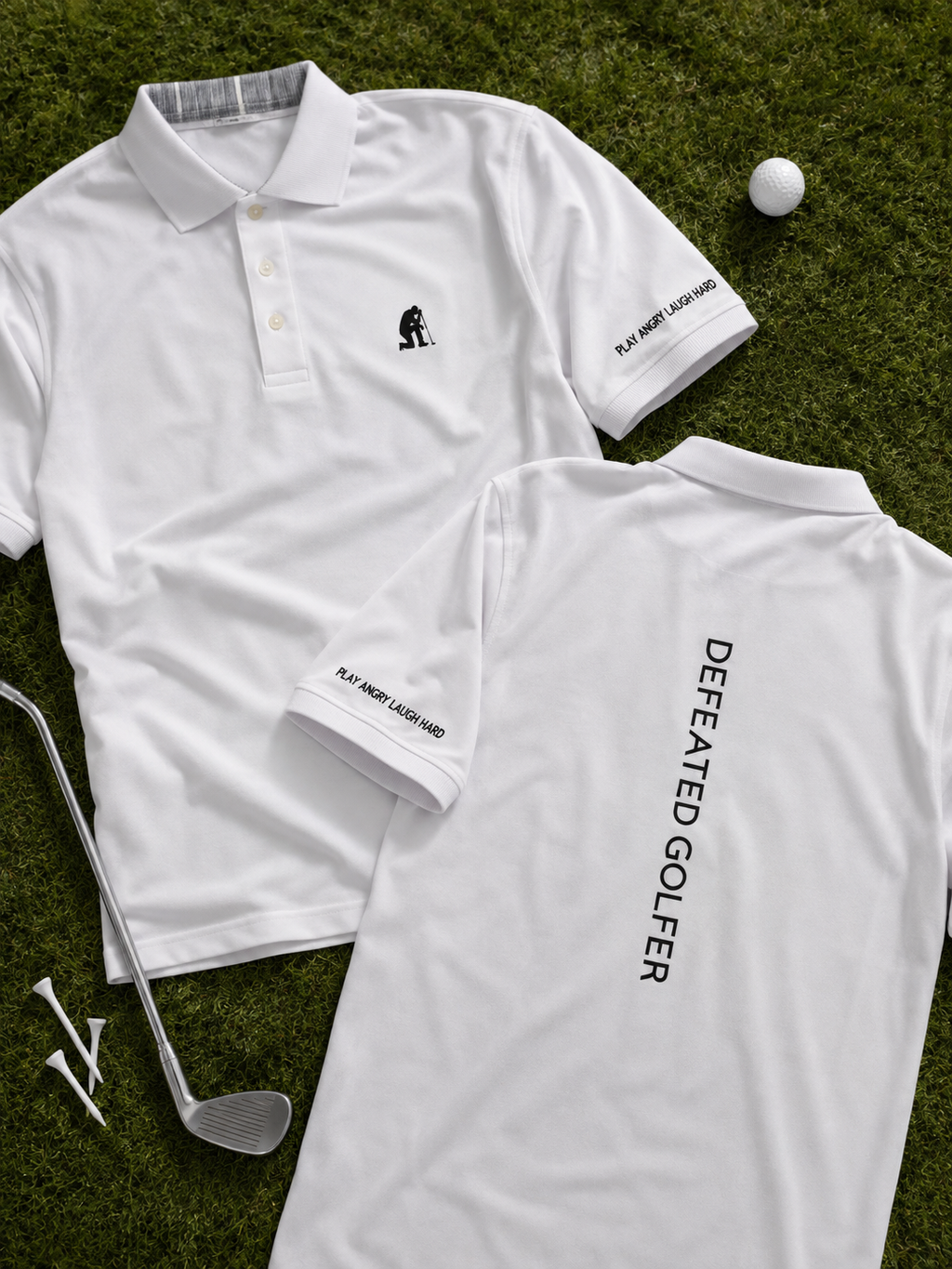 Defeated Golfer Polo
