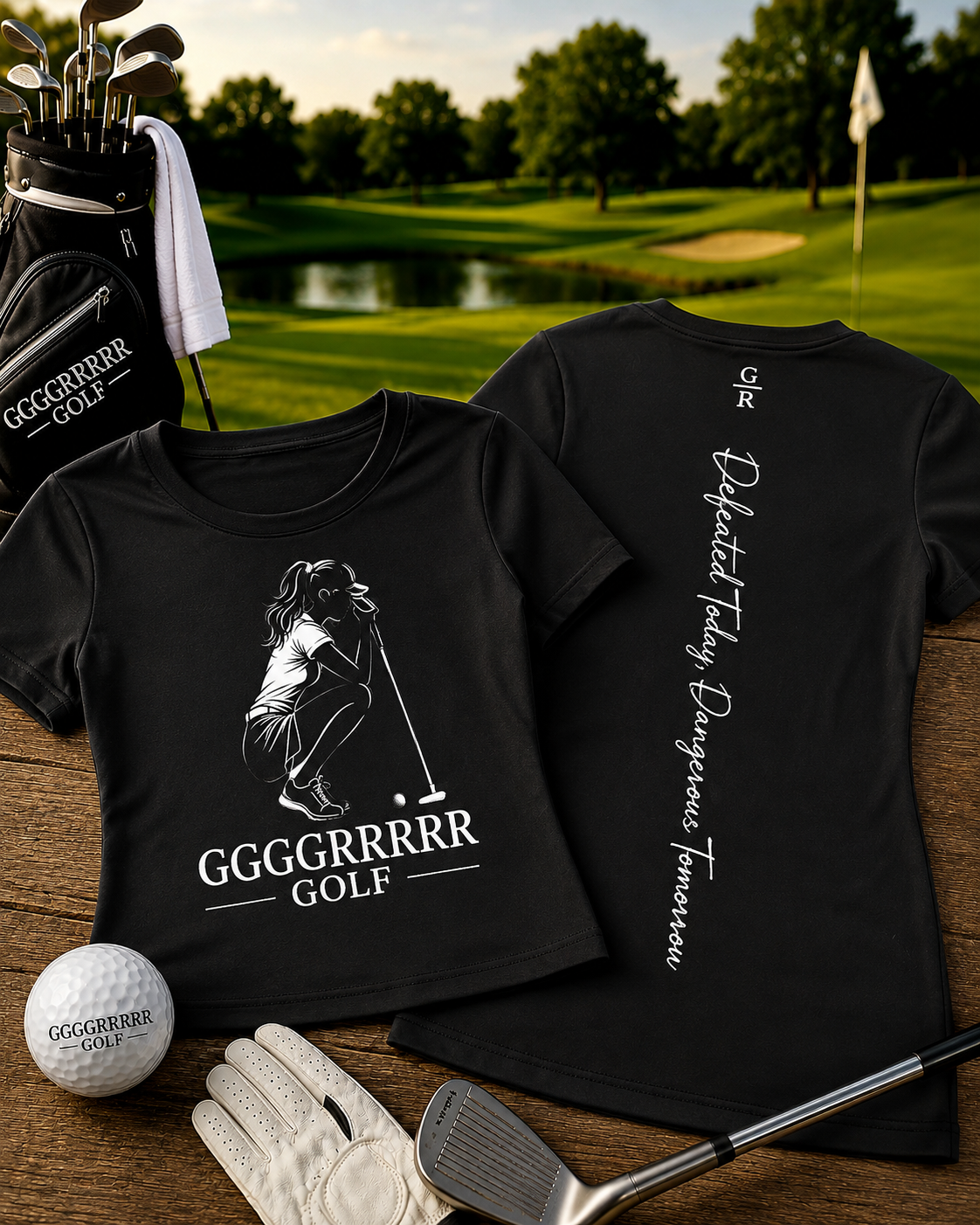 Defeated Golfer Woman's T-shirt