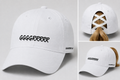 Woman's GGGGRRRRR criss-cross ponytail hat