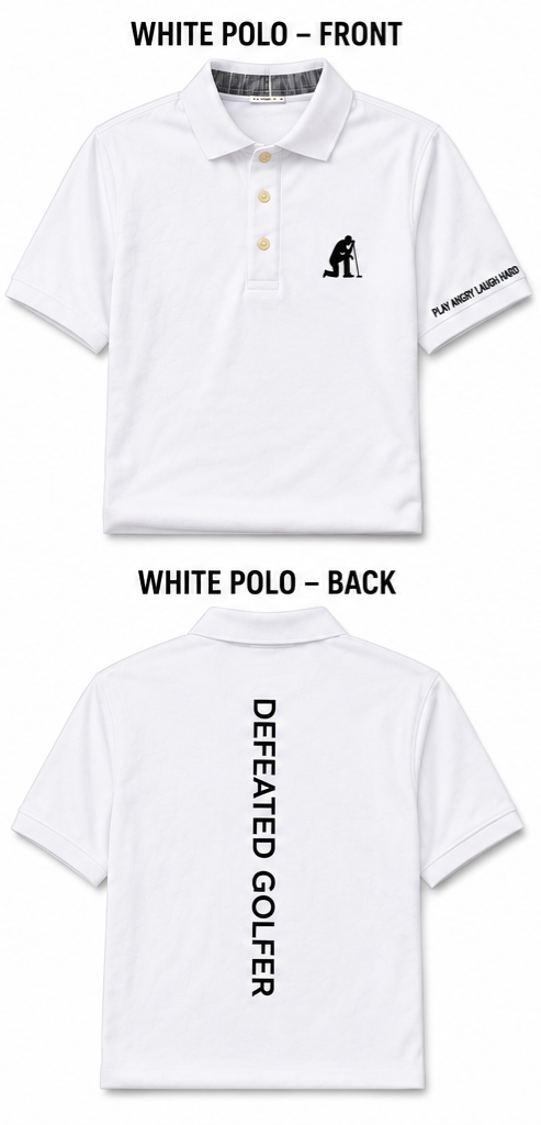 Defeated Golfer Polo