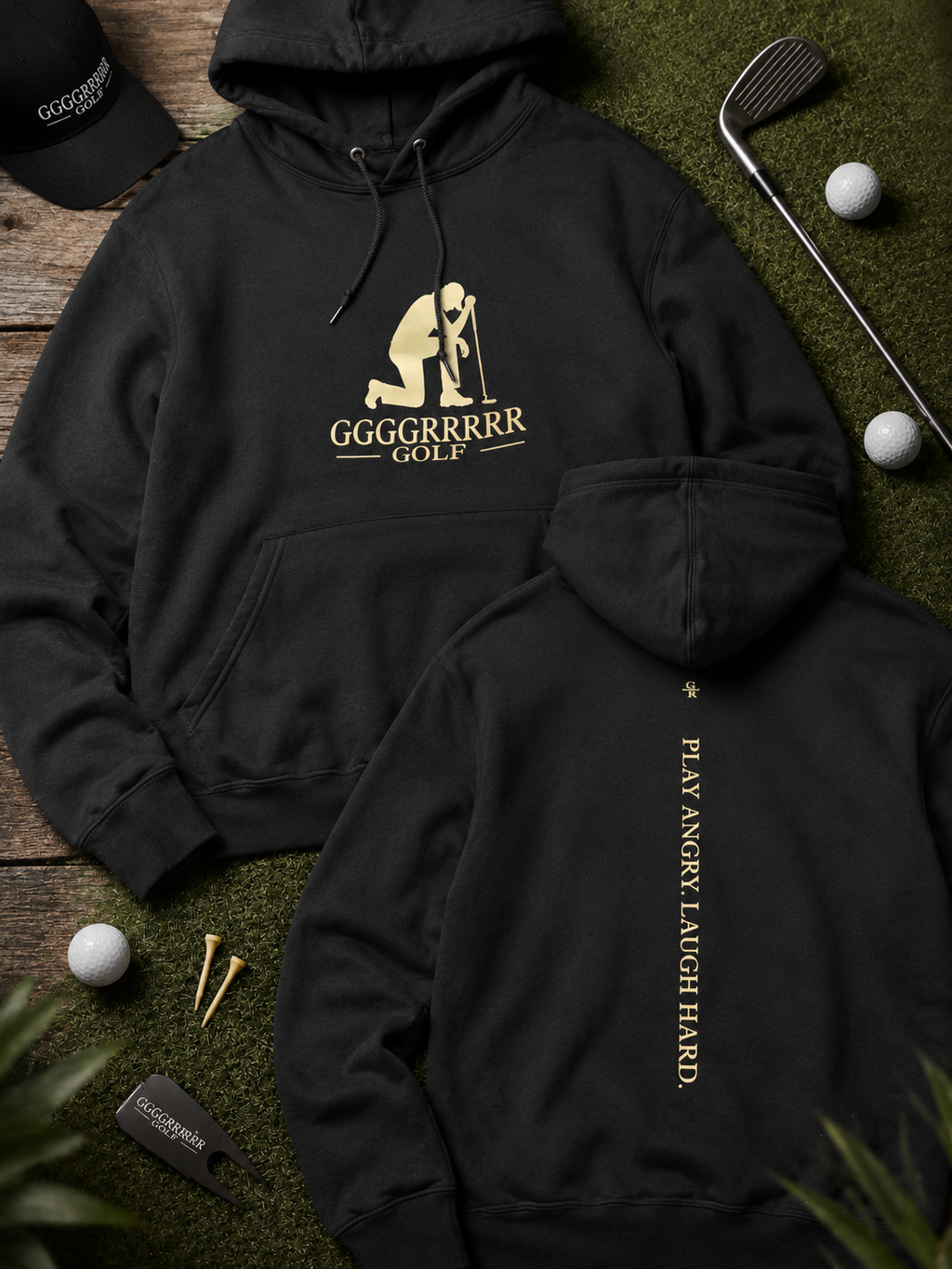 Defeated Golfer Hoodie Premium