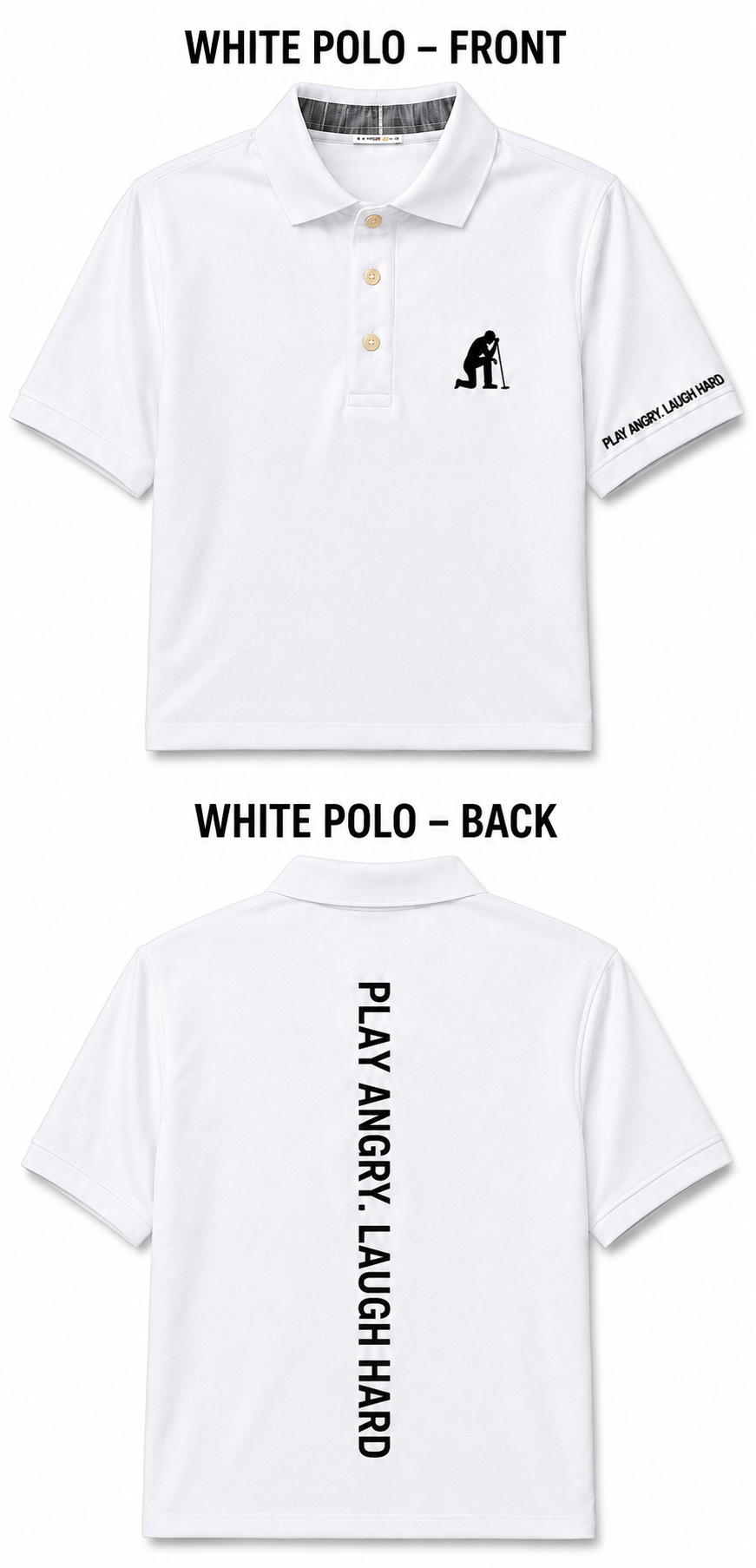 Defeated Golfer Polo and Snapback Bundle